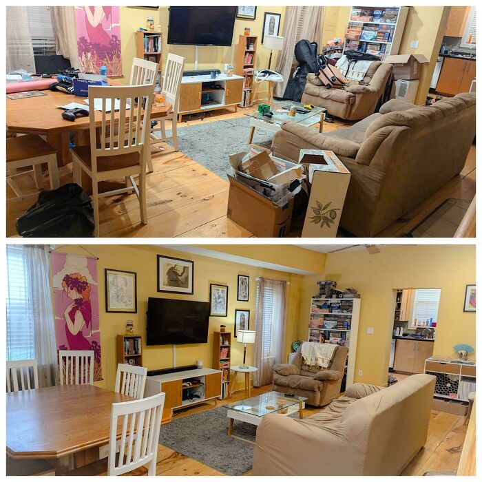 80 Satisfying Pics Of Rooms Before And After Being Cleaned