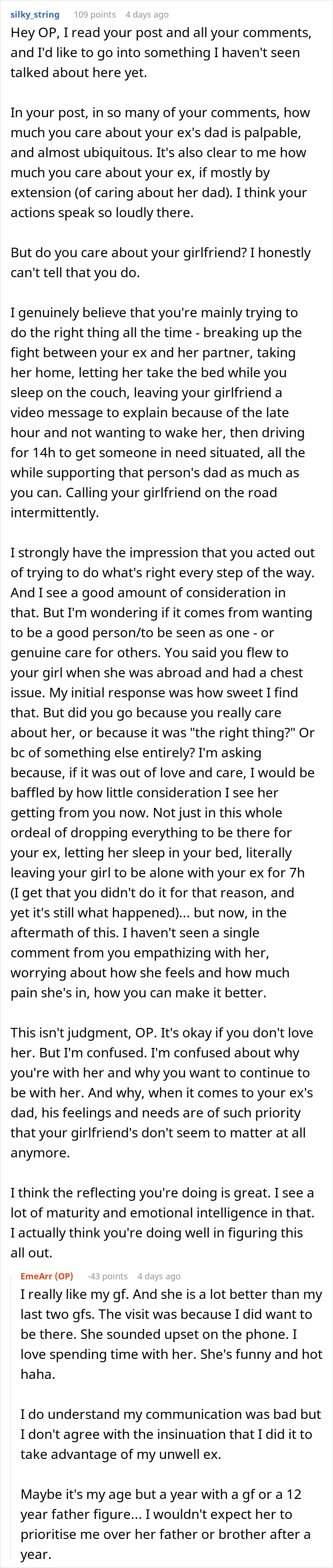 Guy Goes Above And Beyond For His Ex Girlfriend, Doesn’t Understand Why Current Partner Is Upset Guy Goes Above And Beyond For His Ex Girlfriend, Doesn’t Understand Why Current Partner Is Upset