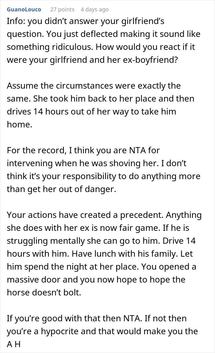 Guy Goes Above And Beyond For His Ex Girlfriend, Doesn’t Understand Why Current Partner Is Upset Guy Goes Above And Beyond For His Ex Girlfriend, Doesn’t Understand Why Current Partner Is Upset
