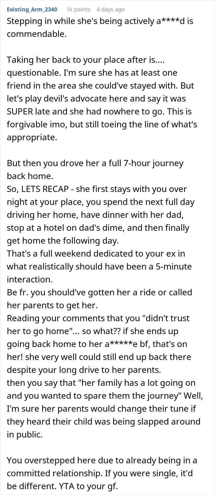 Guy Goes Above And Beyond For His Ex Girlfriend, Doesn’t Understand Why Current Partner Is Upset Guy Goes Above And Beyond For His Ex Girlfriend, Doesn’t Understand Why Current Partner Is Upset