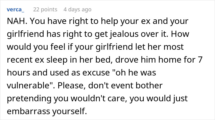 Guy Goes Above And Beyond For His Ex Girlfriend, Doesn’t Understand Why Current Partner Is Upset Guy Goes Above And Beyond For His Ex Girlfriend, Doesn’t Understand Why Current Partner Is Upset