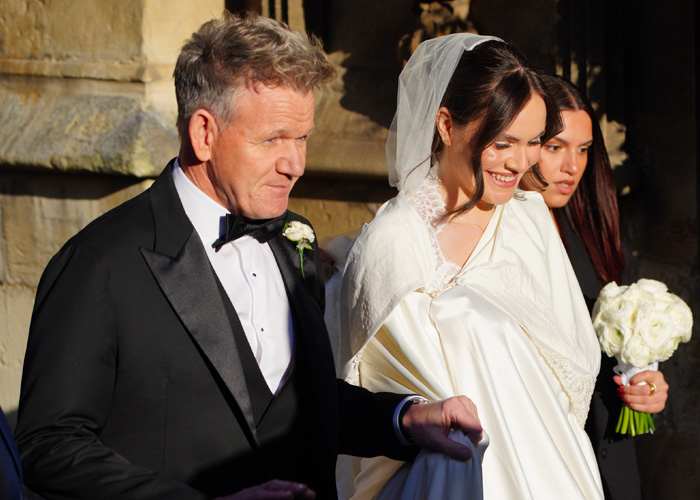 “A Satin Bed Sheet”: Gordon Ramsay’s Daughter Marries And Her Dress Sparks More Buzz Than The Wedding