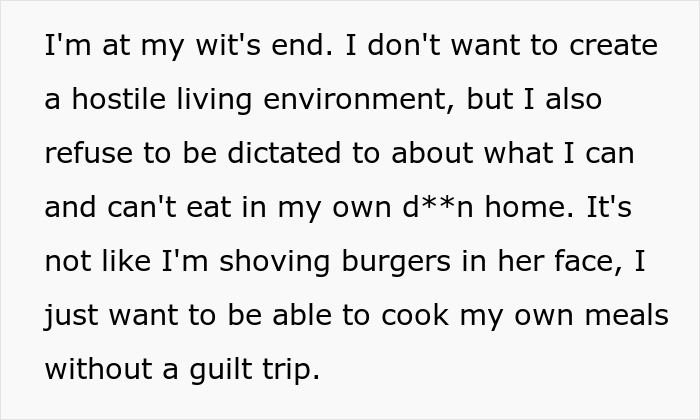 Person Refuses To Follow Roommate&rsquo;s Strict Vegan Rules In Shared Kitchen, Gets Called &ldquo;Selfish&rdquo;