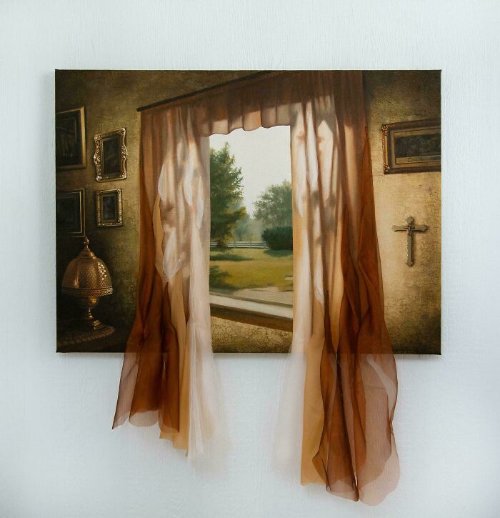 78 People Who Personalized Thrifted Paintings By Adding In Something Funny Or Unexpected (New Pics) 78 People Who Personalized Thrifted Paintings By Adding In Something Funny Or Unexpected (New Pics)