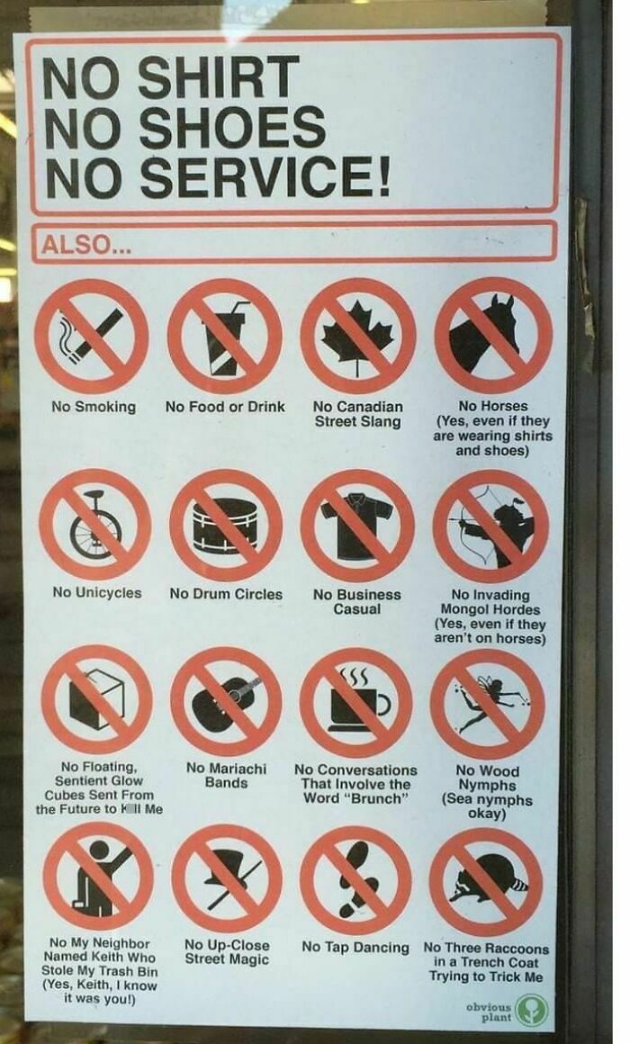 56 Ridiculously Stupid And Funny Signs That Might Confuse You Or Make You Laugh