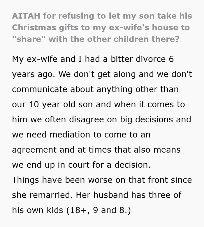 “Stuff Gets Broken”: Dad Tries To Protect His Son’s Gift From His Ex’s New Family, Drama Ensues “Stuff Gets Broken”: Dad Tries To Protect His Son’s Gift From His Ex’s New Family, Drama Ensues