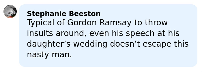 Gordon Ramsay Makes Brutal Speech At Daughter’s Wedding To Adam Peaty After Aunt’s ‘Shame’ Text