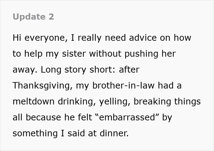 Woman&rsquo;s Had It With BIL Tearing Down Her Brother, Finally Claps Back During Thanksgiving Dinner