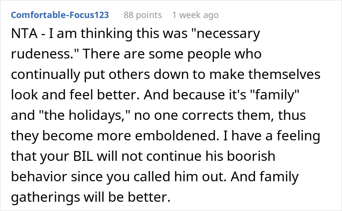 Woman&rsquo;s Had It With BIL Tearing Down Her Brother, Finally Claps Back During Thanksgiving Dinner