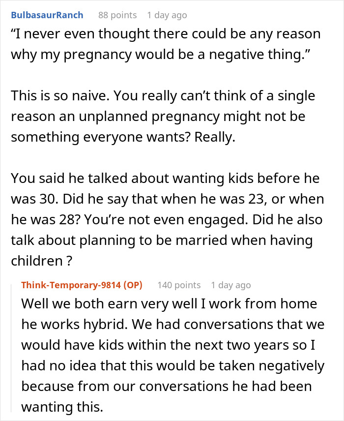 28YO Says He Wants A Baby Before Turning 30, Throws A Hissy Fit When GF Announces Her Pregnancy
