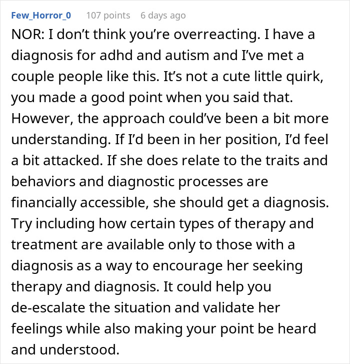 Woman Keeps Excusing Her Behavior With Self-Diagnosed Autism, BF Can&rsquo;t Take It Anymore