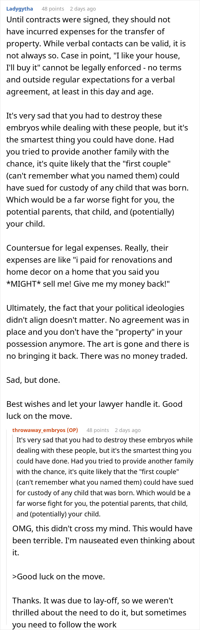 Couple Decide To Destroy Their Embryos After Friends’ True Colors Come To Light