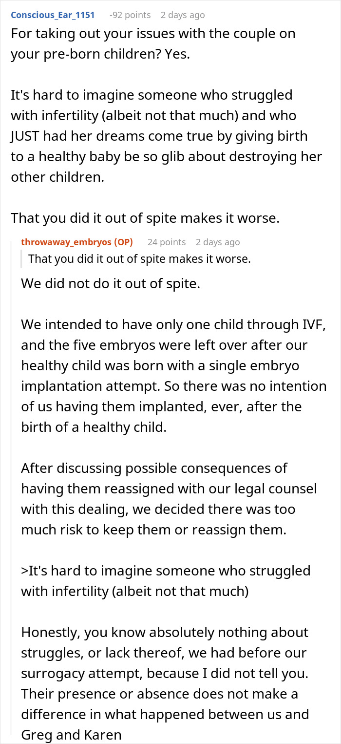 Couple Decide To Destroy Their Embryos After Friends’ True Colors Come To Light