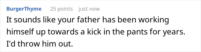 Grouchy Grandpa Expects Teen Granddaughter To Heat Up Leftovers At 1AM, Gets Kicked Out By Daughter Grouchy Grandpa Expects Teen Granddaughter To Heat Up Leftovers At 1AM, Gets Kicked Out By Daughter