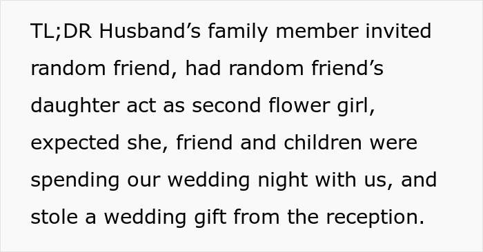 Uninvited Guest Treats Wedding Night Like It&rsquo;s A Sleepover, Shocked As Bride And Groom Kick Her Out