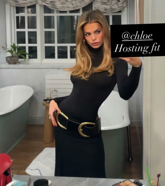 Brooks Nader Hilariously Trolled For Wearing $1,260 “Santa” Belt As A Shirt In Aspen