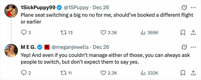 Internet Divided After Woman Says Man Punished Her For Not Switching Seats On Flight