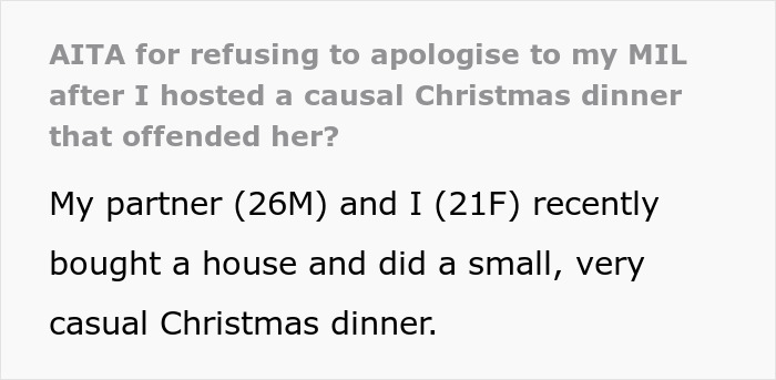 Woman Hosts ‘Casual’ Christmas, Her Toxic Mother-In-Law Gets Offended And Ruins Everything