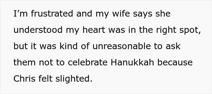 Dad Demands Family Skips Hanukkah Gifts Because His Son Will Have A Tantrum: “He’s A Little Spoiled”