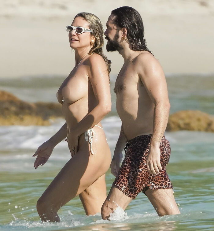 “Barf”: Heidi Klum Goes ‘Au Naturel’ On St. Barths Getaway With Husband Tom Kaulitz