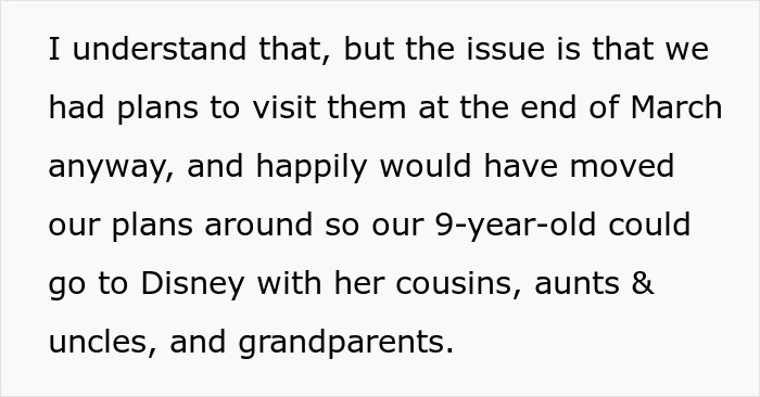 Mom Furious After Dad And Stepmom Plan Disney Trip Excluding Her And Her 9YO Daughter, Cuts Contact Mom Furious After Dad And Stepmom Plan Disney Trip Excluding Her And Her 9YO Daughter, Cuts Contact