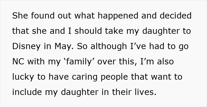 Mom Furious After Dad And Stepmom Plan Disney Trip Excluding Her And Her 9YO Daughter, Cuts Contact Mom Furious After Dad And Stepmom Plan Disney Trip Excluding Her And Her 9YO Daughter, Cuts Contact