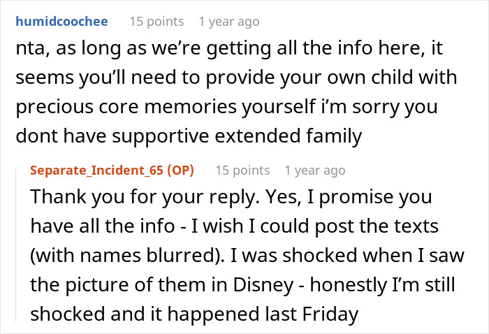 Mom Furious After Dad And Stepmom Plan Disney Trip Excluding Her And Her 9YO Daughter, Cuts Contact Mom Furious After Dad And Stepmom Plan Disney Trip Excluding Her And Her 9YO Daughter, Cuts Contact
