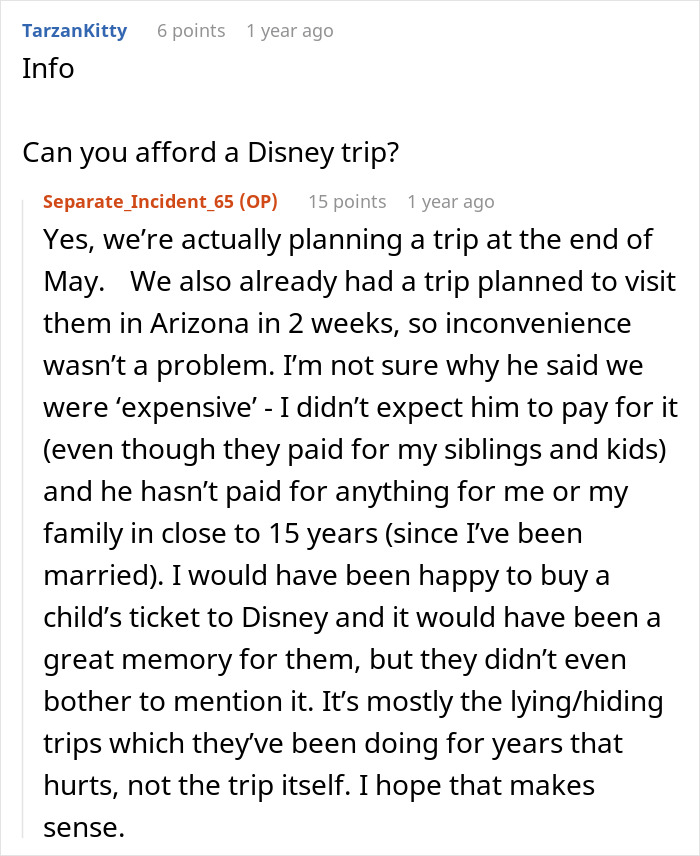 Mom Furious After Dad And Stepmom Plan Disney Trip Excluding Her And Her 9YO Daughter, Cuts Contact Mom Furious After Dad And Stepmom Plan Disney Trip Excluding Her And Her 9YO Daughter, Cuts Contact