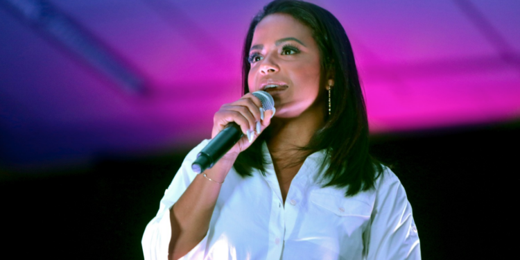 Christina Milian singing