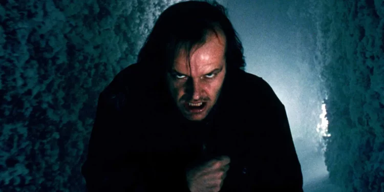 Jack Nicholson in the film The Shinning