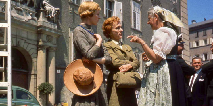 Maria von Trapp on The Sound of Music filming set Maria von Trapp on The Sound of Music filming set