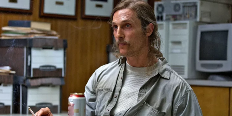 Matthew McConaughey in his role as Detective Rustin