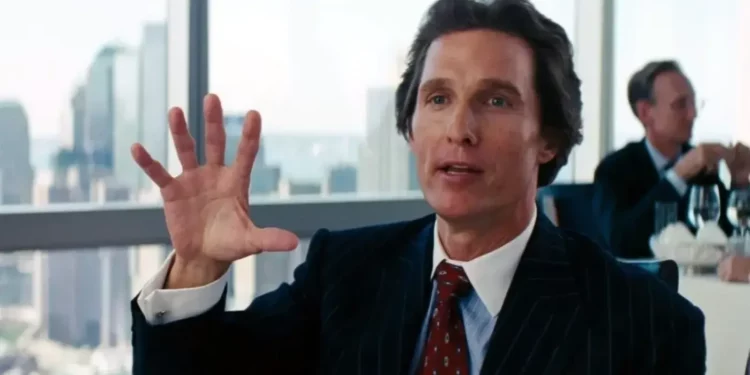 Matthew McConaughey posing in a movie