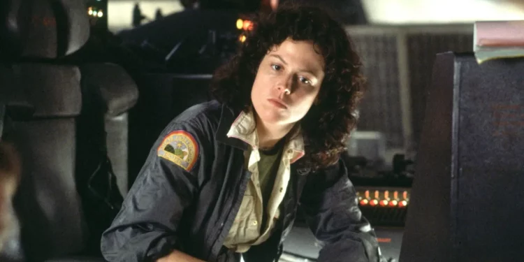 sigourney weaver posing in Alien