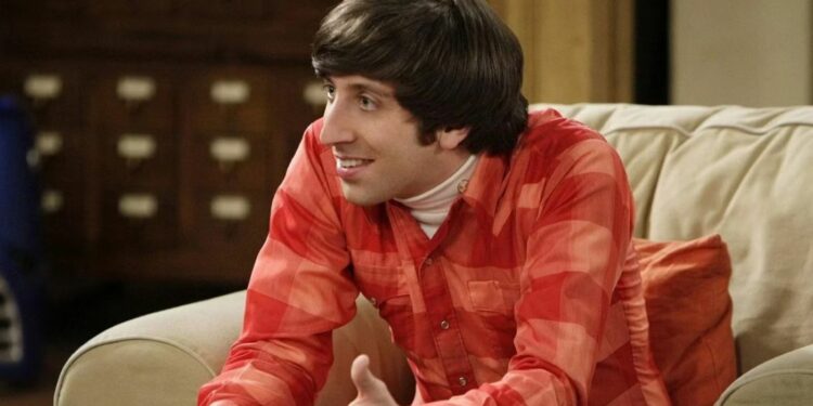 Simon Helberg posing in the TV series The Big Bang Theory