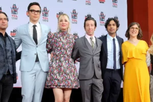 group photo of actors who worked in the hit series The big bang theory