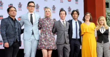 group photo of actors who worked in the hit series The big bang theory