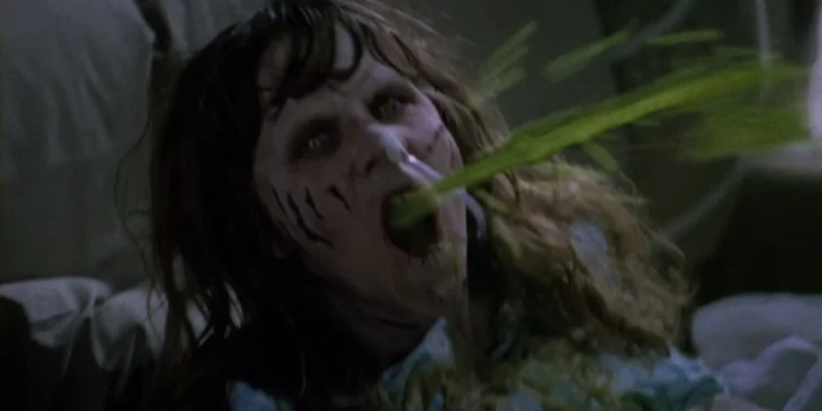 Linda Blair scene from the movie The Exorcist