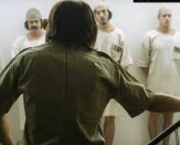 police man interrogating prisoners