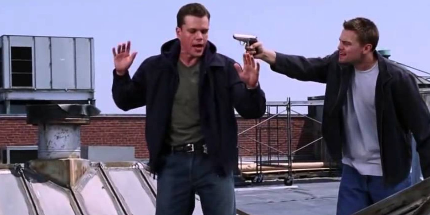 Matt Damon and Leonardo DiCaprio in The Departed (2006)