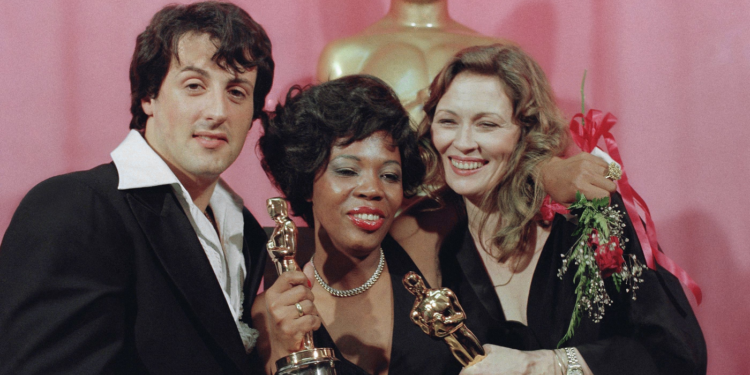 Sylvester Stallone at the 1977 Oscars