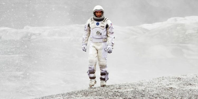 a scene from the famous movie Interstellar a scene from the famous movie Interstellar