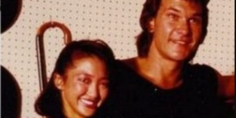 Bambi Swayze with her step-brother Patrick Swayze