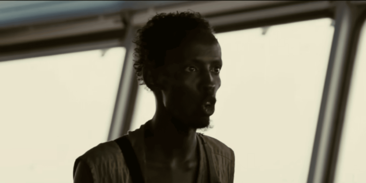 Captian Phillips scene featuring Barkhad Abdi Captian Phillips scene featuring Barkhad Abdi
