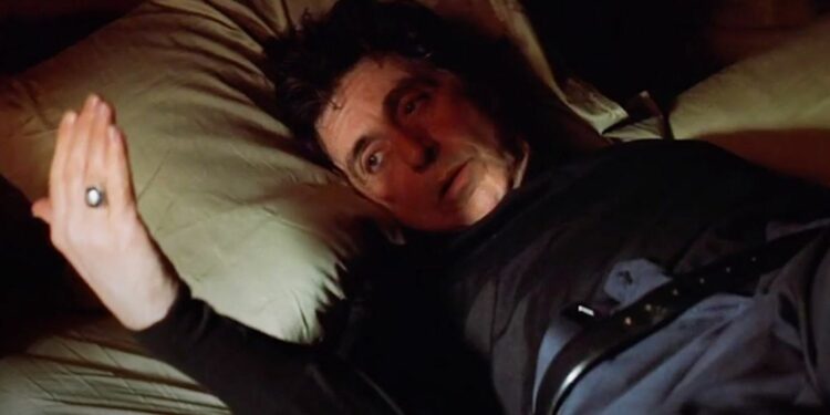 Al Pacino as Will Dormer staring at his hand Al Pacino as Will Dormer staring at his hand