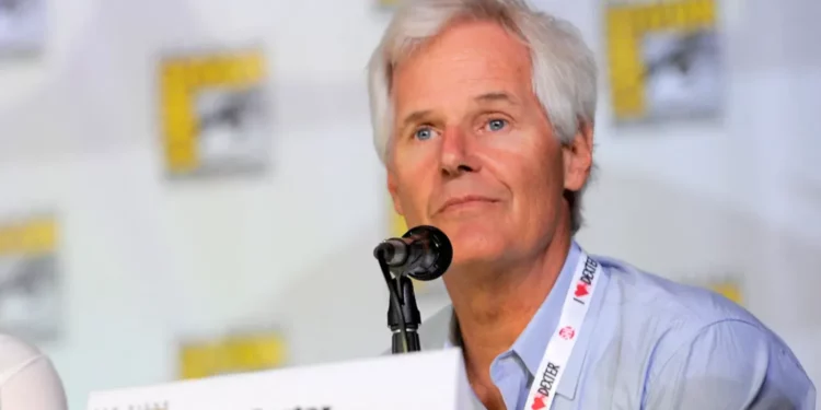 Chris Carter giving a speech