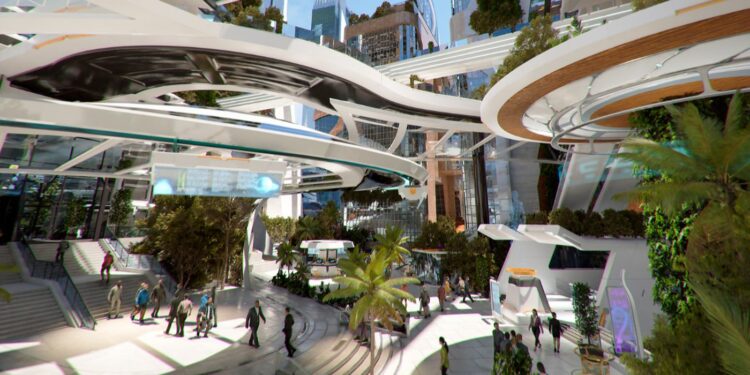 futuristic city futuristic city