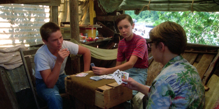 River Phoenix, Wil Wheaton, and Corey Feldman in Stand By Me (1986)
