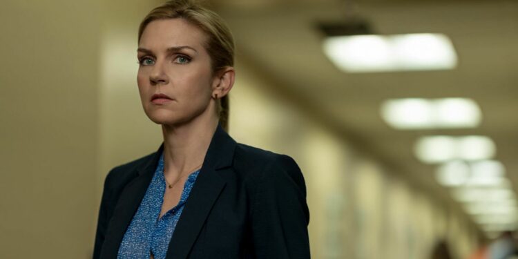 Rhea Seehorn posing in a film Rhea Seehorn posing in a film