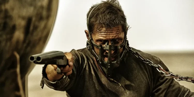 tom hardy action scene from mad max